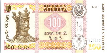 Moldavie 100 Lei Roi Stefan - 2015