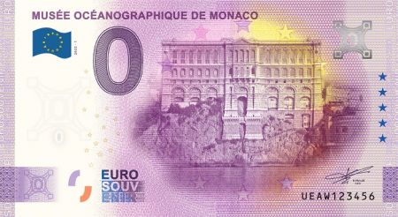 Monaco 0 Euro Souvenir 2022 - Musée Océanographique de Monaco