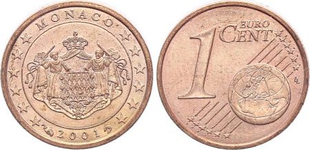 Monaco 1 centime d\'euro - Monaco 2001