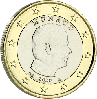 Monaco 1 Euro Monaco Albert II - 2020 Bimétal