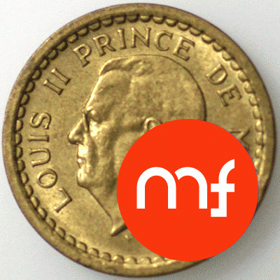 Monaco 1 Franc MONACO 1943 à 1945 - Louis II