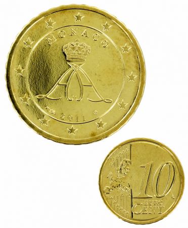 Monaco 10 cents BU MONACO 2011
