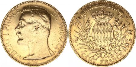 Monaco 100 Francs Albert I - Armoiries 1896 A Paris
