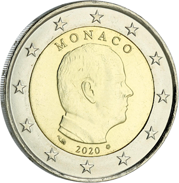 Monaco 2 Euro Monaco Albert II - 2020 Bimétal