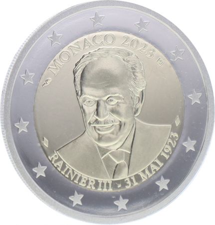 Monaco 2 Euros Commémo. BE 2023 - 100 ans du Prince Rainier III