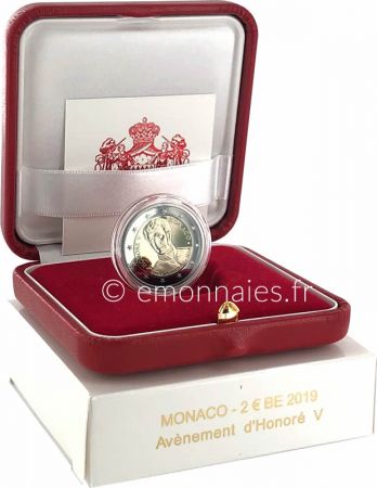 Monaco 2 Euros Commémo. BE MONACO 2019 - Honoré V