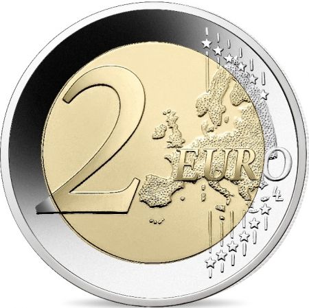 Monaco 2 Euros Commémo. BE MONACO 2022 - 100 ans de la mort du prince Albert 1er de Monaco