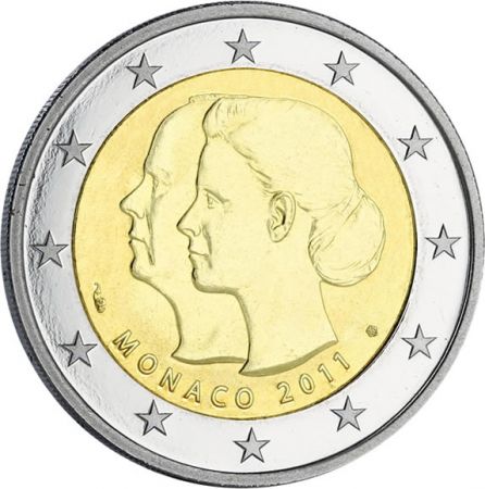 Monaco 2 Euros Commémo. UNC MONACO 2011 - Mariage