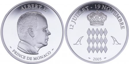 Monaco Médaille - Albert II 2005 - Argent