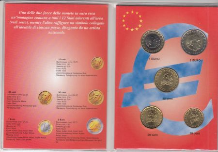 Monaco Série 5 pièces euros Rainier III - 2003
