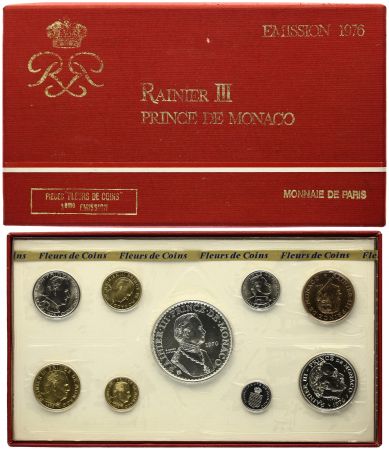 Monaco Série 9 pièces FDC Rainier III - 1976
