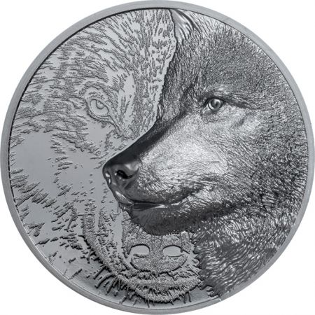 Mongolie Pièce Le Loup Mystique - 1 000 Togrog Argent Mongolie 2021