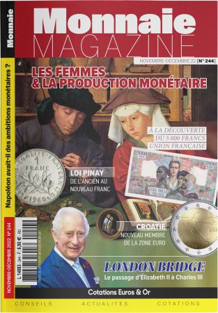 Monnaie Magazine n°245  Janvier  Février 2023