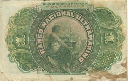 Mozambique 1 Escudo F. de Oliveira Chamico - 1921