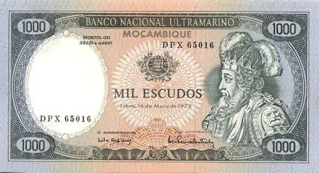 Mozambique 1000 Escudo Alfonso V - Bateaux