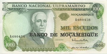 Mozambique 1000 Escudos Gago Countinho