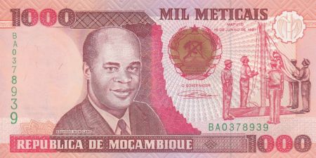 Mozambique 1000 Meticais E. Mondlane - Monument - 1991