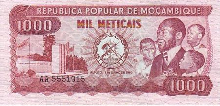 Mozambique 1000 Meticais Pdt S. Machel, travailleurs
