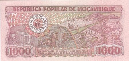 Mozambique 1000 Meticais Président S.Machel - Travailleurs