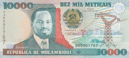 Mozambique 10000 Meticais J. Chissano - Labour - 1991