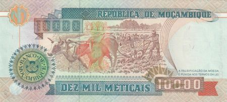 Mozambique 10000 Meticais J. Chissano - Labour - 1991