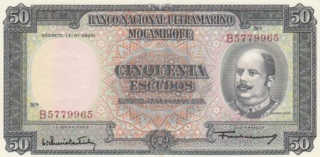 Mozambique 50 Escudos Eduardo Costa - 1958