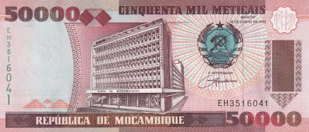 Mozambique 50000 Meticais - Banque du Mozambique - Barrage - 1993 - Série EH - P.138