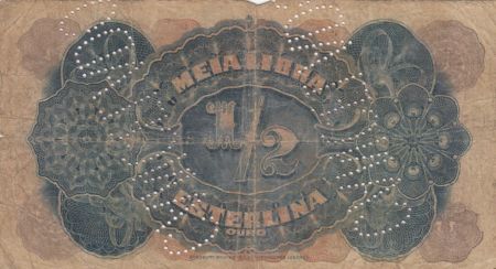 Mozambique R.5 0.50 Libra, Armoiries - Ornements - 1919