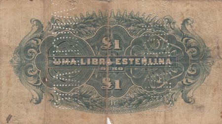 Mozambique R.6 1 Libra, Armoiries - Ornements - 1919