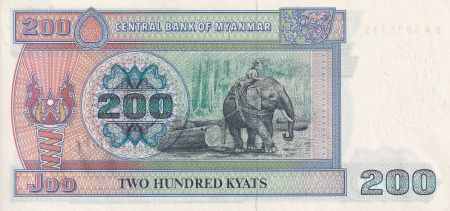 Myanmar 200 Kyats- Shinzé - Eléphant - 1994 - NEUF - P.75