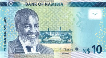 Namibie 10 Namibia Dollars - Dr Sam Nujoma - Springbok - 2022 - P.NEW