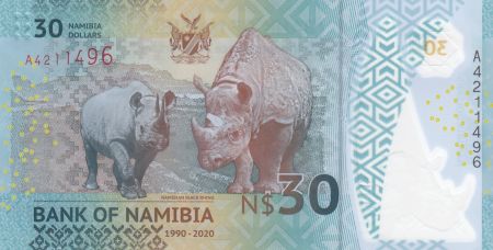 Namibie 30 Dollars 30 ans de l\'Indépendance 2020 - Neuf - Polymer
