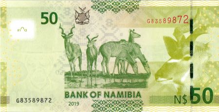 Namibie 50 Namibia Dollars - Kaptein H. Witbooi - Kudu - 2019 - P.NEW