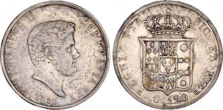 Naples 120 Grana Ferdinand II - Armoiries - 1850