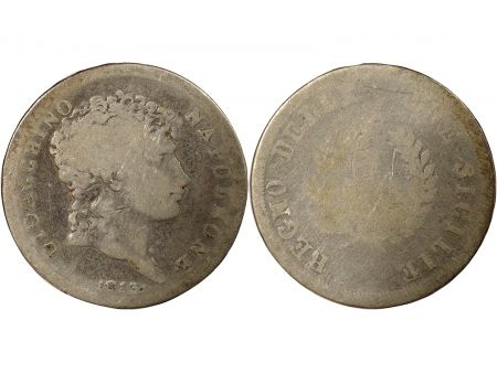 Naples Royaume de Naples, Joachim Murat - 1 Lire Argent - 1813
