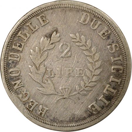 Naples Royaume de Naples, Joachim Murat - 2 Lire Argent - 1813