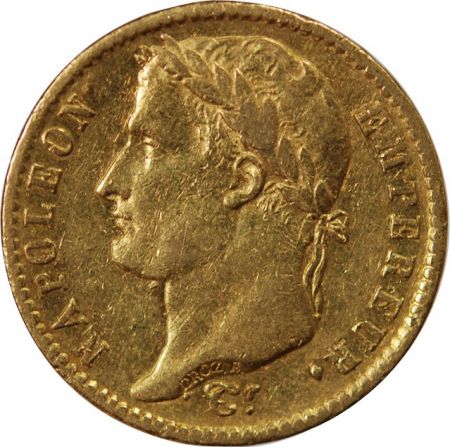 NAPOLEON Ier - 20 FRANCS OR 1812 W LILLE