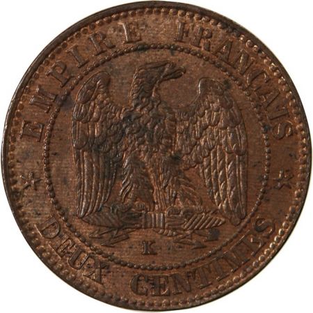 NAPOLEON III - 2 CENTIMES 1853 K BORDEAUX