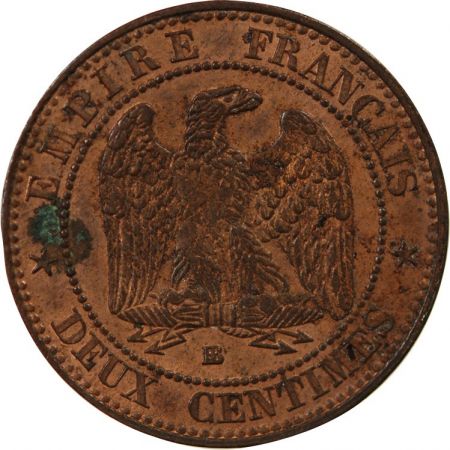 NAPOLEON III - 2 CENTIMES 1854 BB STRASBOURG