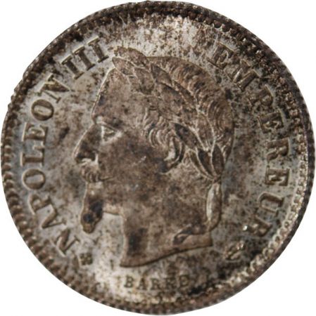 NAPOLEON III - 20 CENTIMES ARGENT 1867 BB STRASBOURG