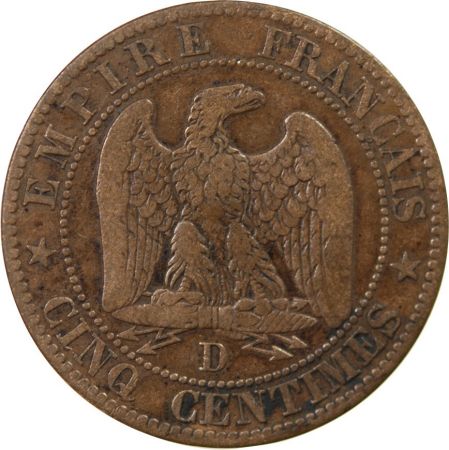 NAPOLEON III - 5 CENTIMES 1853 D LYON