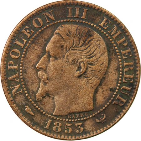 NAPOLEON III - 5 CENTIMES 1853 W LILLE