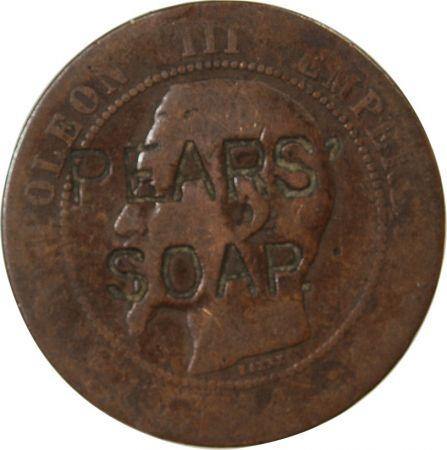 NAPOLEON III  PEARS\' SOAP - Module de10 Centimes publicitaire