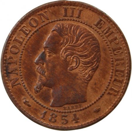 NAPOLEON III  TÊTE NUE - 1 CENTIME 1854 MA MARSEILLE
