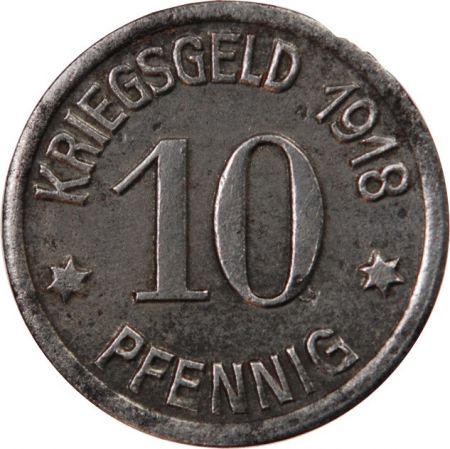 Nécessité  Allemagne  Coblence - 10 Pfennig 1918