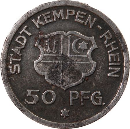 Nécessité  Allemagne  Kempen - 50 Pfennig 1921