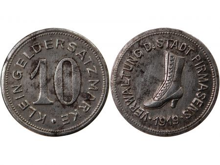Nécessité  Allemagne  Pirmasens - 10 Pfennig 1919