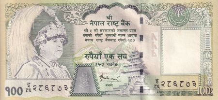 Népal 100 Rupees - Roi Gyanendra Bir Bikram - Rhinocéros - 2005 - P.57