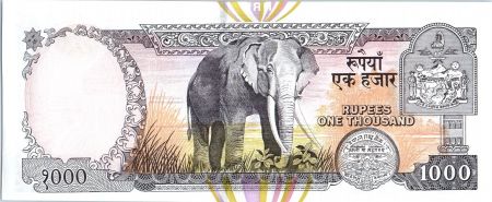 Népal 1000 Rupee Roi Gyanendra Bir Bikram - 1996