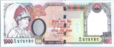 Népal 1000 Rupee Roi Gyanendra Bir Bikram - 2002